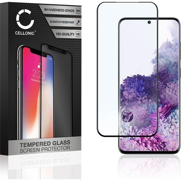 Vetro Temperato 9H Cellonic Compatibile Con Samsung Galaxy S20 Plus (SM-G986) (3D Case-Friendly 9H, Screen Protector Glass Pellicola Protettiva Per Telefono Smartphone-image