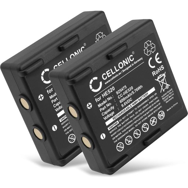 Subtel, Batteria Per Telecomandi Compatibile Con Hetronic Nova, 68300520, Ergo (600Mah, 9.6V) 2X-image