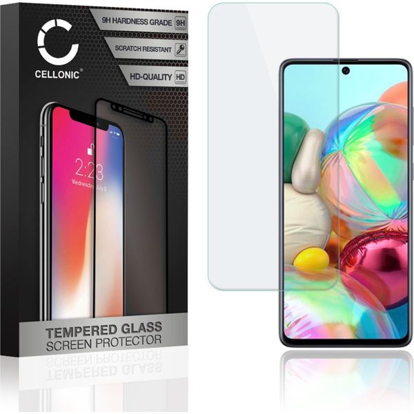 Vetro Temperato 9H Cellonic Compatibile Con Samsung Galaxy A71 (SM-A715) (2.5D 9H, Screen Protector Glass Pellicola Protettiva Per Telefono Smartphone-image