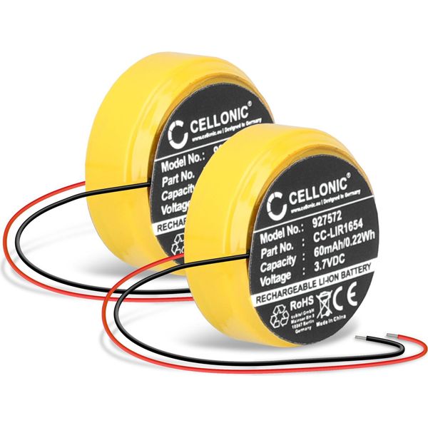 Subtel, Batteria Per Cuffie Compatibile Con Bose Soundsport Wireless, Soundsport Pulse (60Mah, 3.7V) 2X Batteria Di Ricambio CP1654, LIR1654-image