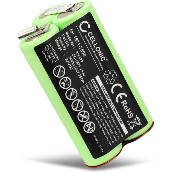 Cellonic, Batteria Per Rasoio Compatibile Con Moser Chromstyle Pro, 1871-7590 (3.6V, 2000Mah)-image