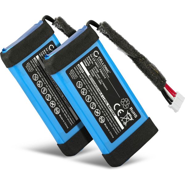 Cellonic, Batteria Per Altoparlante Compatibile Con Harman Kardon Onyx Mini (3000Mah, 3.7V) 2X Batteria Di Ricambio CP-HK07, P954374-image