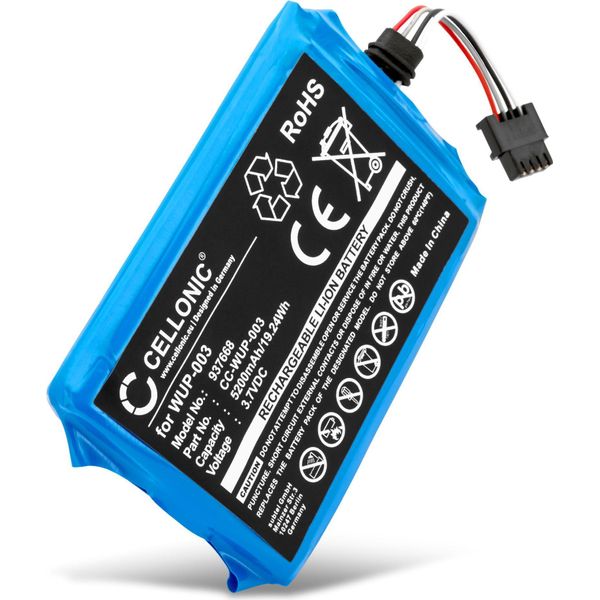 Cellonic Batteria WUP-003 Compatibile Con Nintendo Wii U Gamepad Ricambio Da 5200Mah Per Controller Console Giochi Palmare-image