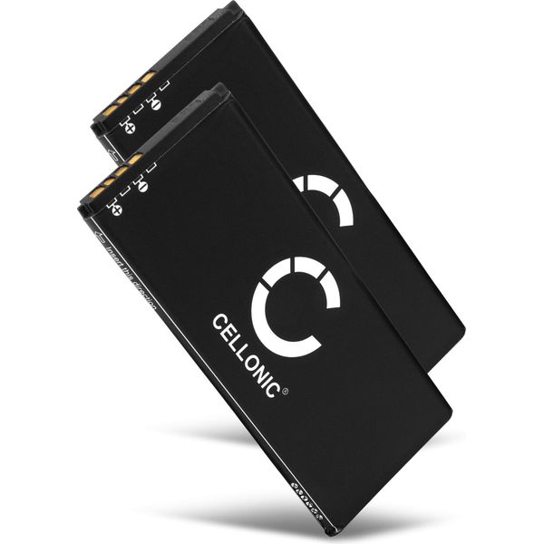 Cellonic 2X Batteria Tli015M1, Tli015M7 Compatibile Con Alcatel One Touch Pixi 4 (4) / Pixi 4-4 (4034 / 4034D) Ricambio Da 1200Mah Sostituzione Per Smartphone Telefono Cellulare-image