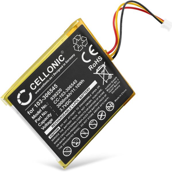 Cellonic, Batteria Per Tecnologia Domestica, Compatibile Con Visonic Powermaster 360R, 103-306545, 360 (3.7V, 3000Mah)-image