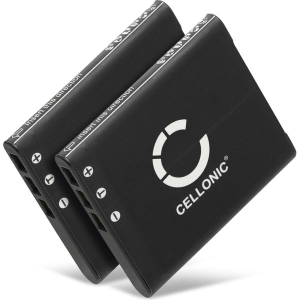 Cellonic, Batteria Per Fotocamera Compatibile Con Casio Exilim EX-S200, Exilim EX-ZS10, Exilim EX-ZS15 (550Mah, 3.7V) 2X-image