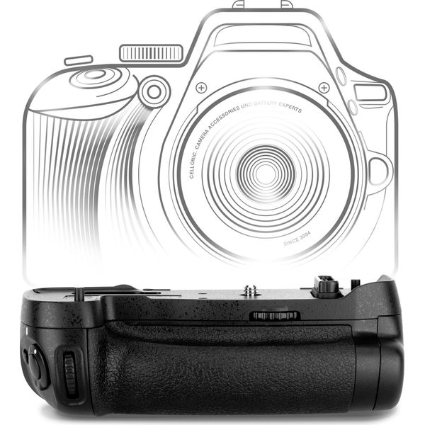 Cellonic Impugnatura MB-D17 Compatibile Con Battery Grip Per Fotocamera Fotografia Verticale Multifunzione Portabatterie EN-EL15-image