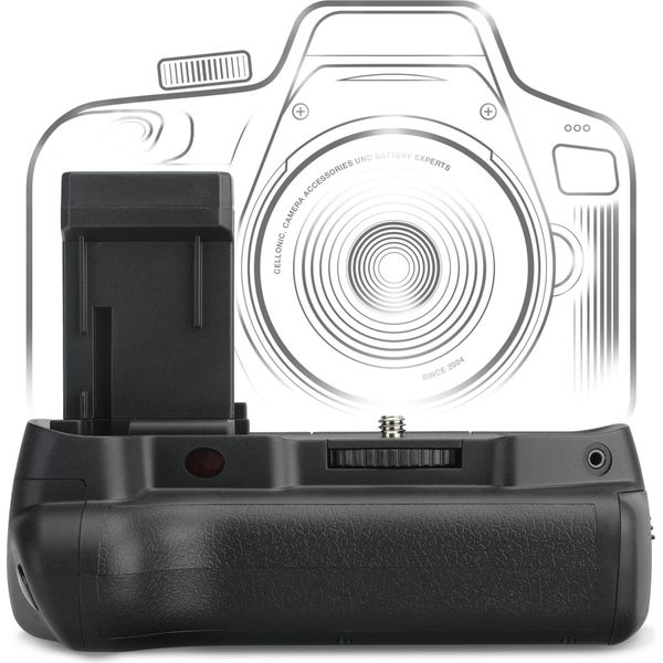 Cellonic Impugnatura BG-E10 Compatibile Con Battery Grip Per Fotocamera Fotografia Verticale Multifunzione Portabatterie LP-E10-image