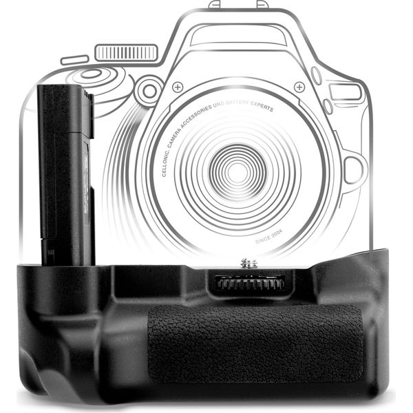 Cellonic Impugnatura MB-D60 Compatibile Con Battery Grip Per Fotocamera Fotografia Verticale Multifunzione Portabatterie EN-EL9-image
