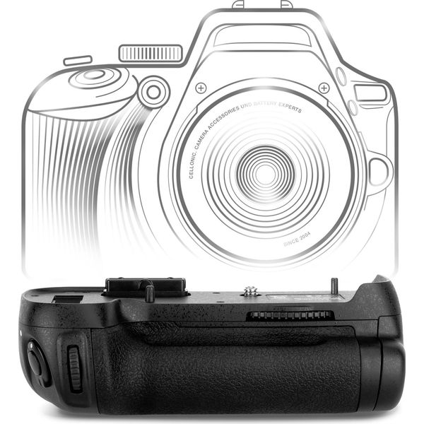 Cellonic Impugnatura MB-D12 Compatibile Con Battery Grip Per Fotocamera Fotografia Verticale Multifunzione Portabatterie EN-EL15-image