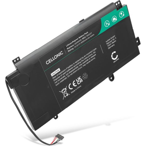 Subtel Batteria Compatibile Con Lenovo Thinkpad Yoga 15 4000Mah 15.2V Ricambio Per Portatili, Notebook, Laptop-image
