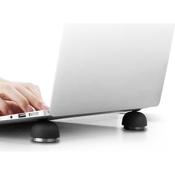 Cellonic Basi Di Raffreddamento Per Cuscineti Di Rialzo Per Laptop - Migliora La Postura Di Fronte Allo Schermo E L’Areazione Sotto Il Portatile-image