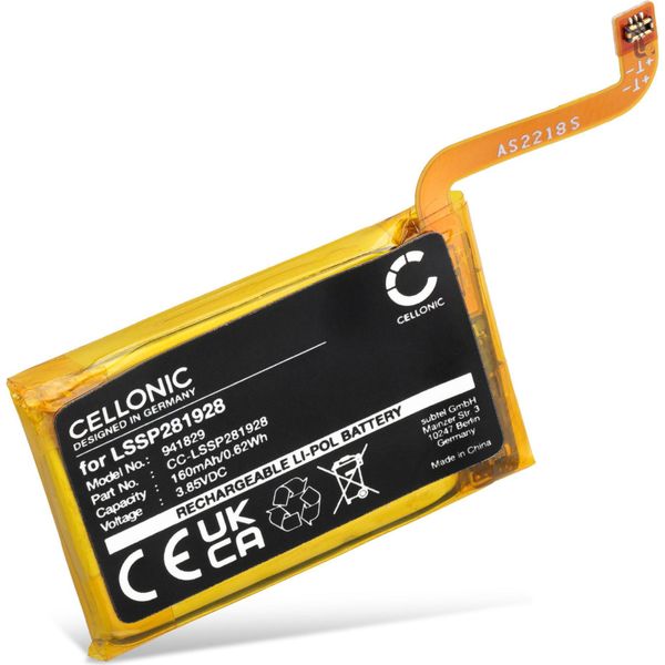 Cellonic, Batteria Per Smartwatch E Braccialetto Fitness Compatibile Con Fitbit Versa 2, FB507 (160Mah, 3.85V) Batteria Di Ricambio LSSP281928-image