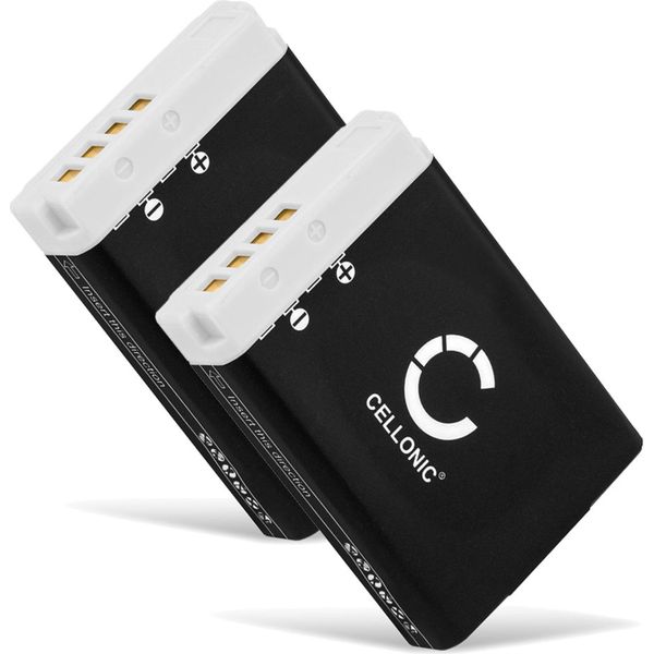 Cellonic, Batteria Per Fotocamera, Compatibile Con Canon Powershot G5 X Mark Ii, G9 X, SX740 Hs (3.7V, 1250Mah) 2 Pezzi-image
