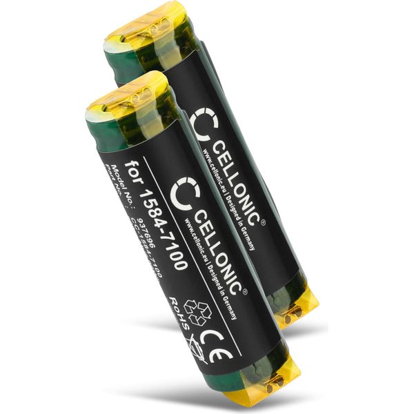 Cellonic, Batteria Per Rasoio Compatibile Con Moser Chromstyle 1584, 1584-7100 (3.7V, 800Mah) 2 Pezzi-image
