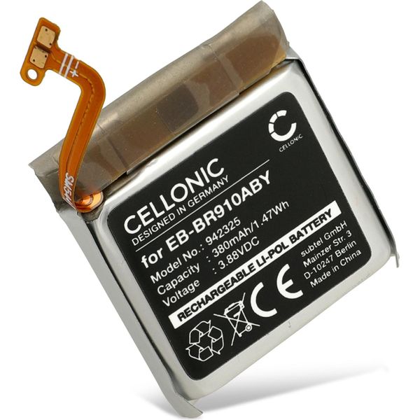 Cellonic, Batteria Per Smartwatch E Braccialetto Fitness Compatibile Con Samsung Galaxy Watch 5 - 40Mm, Galaxy Watch 5 - 44Mm (380Mah, 3.88V) Batteria Di Ricambio EB-BR910ABY-image