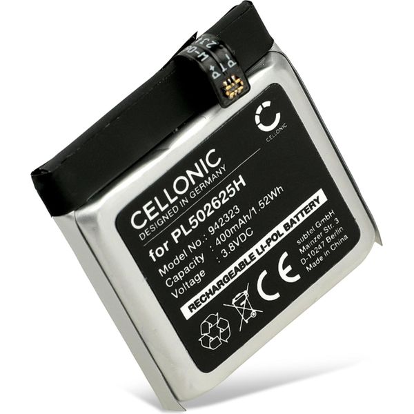 Cellonic, Batteria Per Smartwatch E Braccialetto Fitness Compatibile Con Amazfit Gtr - 47Mm (400Mah, 3.8V) Batteria Di Ricambio PL502625H-image