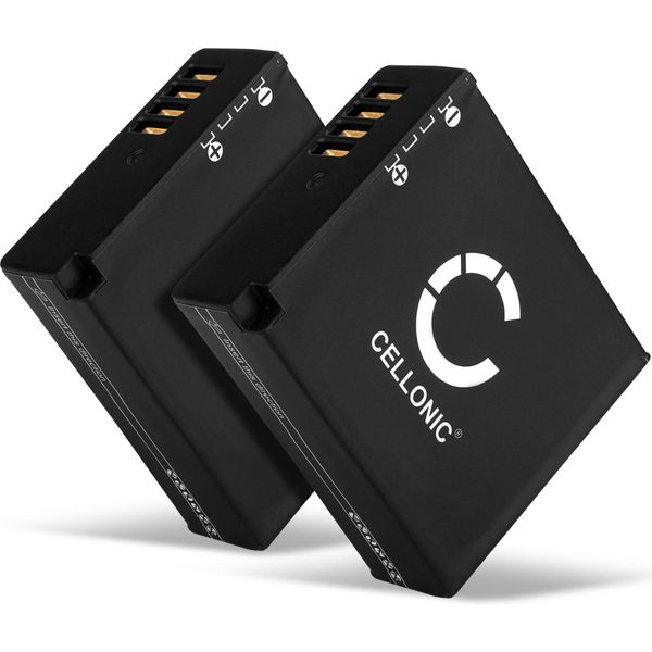 Cellonic, Batteria Per Fotocamera Compatibile Con Panasonic DMW-BLG10E, Lumix DC-TZ90, DMC-GX80 (7.4V, 980Mah) 2 Pezzi-image