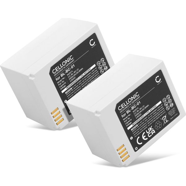 Cellonic, Batteria Per Tecnologia Domestica, Compatibile Con Ezviz C3A, BL-BC-01 (3.8V, 5500Mah) 2 Pezzi-image