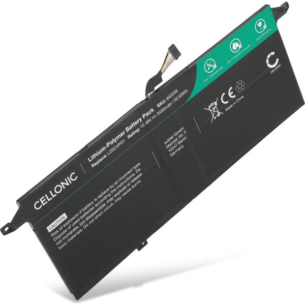 Cellonic Batteria Compatibile Con Lenovo Thinkbook 13X Itg, Thinkbook Plus G2 Itg 3400Mah 15.48V Ricambio Per Portatili, Notebook, Laptop-image