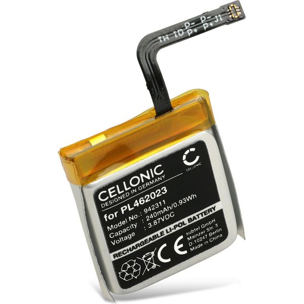 Cellonic, Batteria Per Smartwatch E Braccialetto Fitness Compatibile Con Amazfit Gts 3, A2035 (240Mah, 3.8V) Batteria Di Ricambio PL462023-image