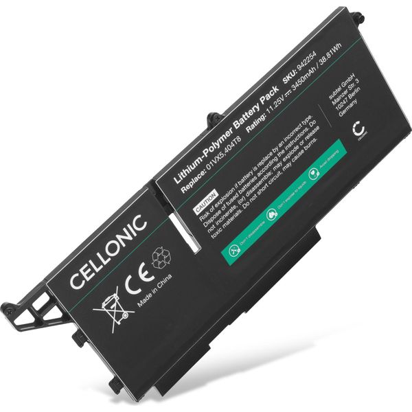 Cellonic Batteria Sostitutiva Dell Latitude 7330 Rugged Extreme Per Portatile Laptop, Capacità: 3450Mah 11.25V-image