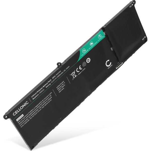 Cellonic Batteria Compatibile Con Dell Vostro 3520, 3420, 3510, 3525, Latitude 3520, 3420, Inspiron 15 3520, 15 3511 Dell V6W33, 927N5 3300Mah 15.2V-image