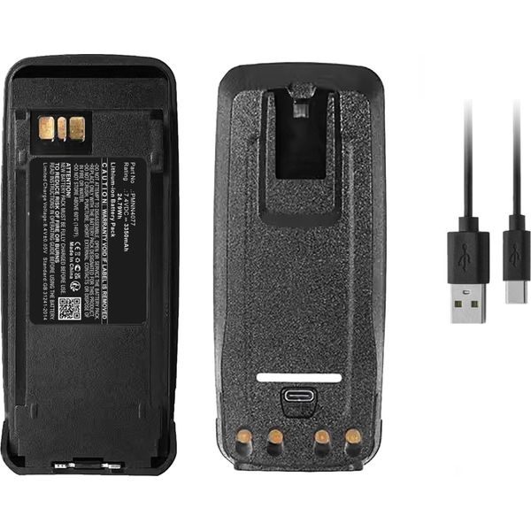 Cellonic, Batteria Per Ricetrasmettitore Compatibile Con Motorola XPR6380, Mototrbo DP3600, DR3000 (7.4V, 3350Mah)-image