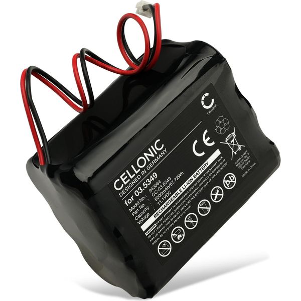 Cellonic, Batteria Per Torcia Compatibile Con Scangrip Nova 4K, Nova 3K (5200Mah, 11.1V) Batteria Di Ricambio 03.5349-image