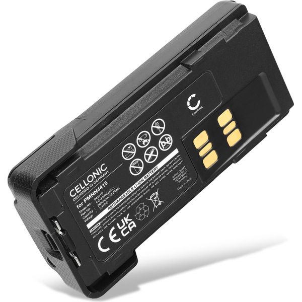 Cellonic, Batteria Per Ricetrasmettitore Compatibile Con Motorola DP4400E, DP2400, PMNN4491AR, PMNN441 (7.4V, 2600Mah)-image
