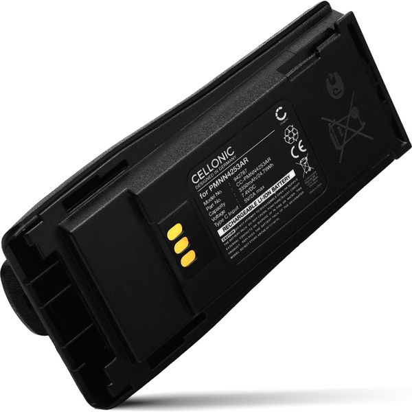 Cellonic, Batteria Per Ricetrasmettitore Compatibile Con Motorola CP040, DP1400, PMNN4253AR, PMNN4251 (7.4V, 3350Mah)-image