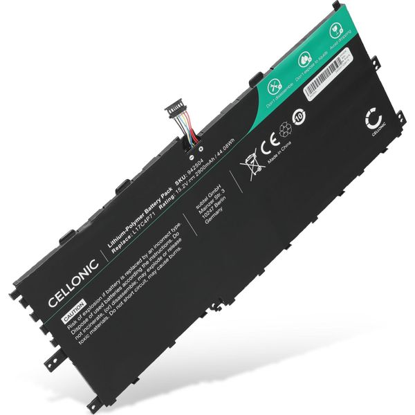 Cellonic Batteria Compatibile Con Lenovo Thinkpad X1 Yoga Gen 3, Lenovo 01AV475 2900Mah 15.2V-image