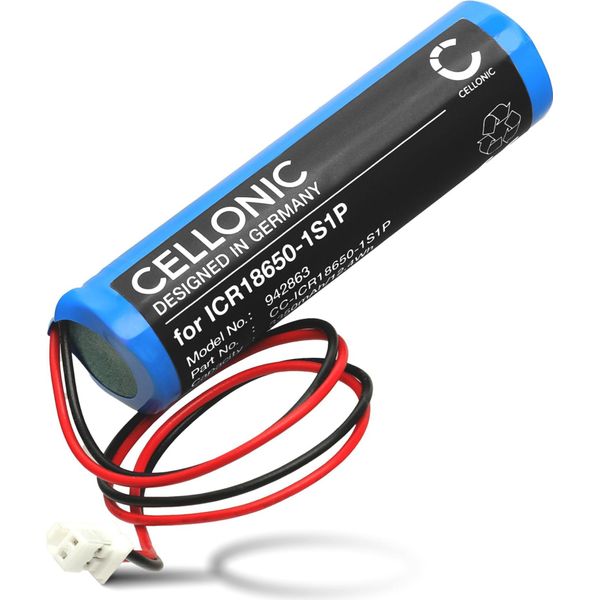 Cellonic, Batteria Per Tecnologia Domestica, Compatibile Con Internorm ICR18650-1S1P, I-TEC Smart Window 32482 (3.7V, 3350Mah)-image