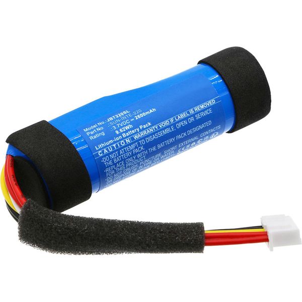 Cellonic, Batteria Per Altoparlante Compatibile Con Jbl Tuner Xl, Tuner Xl (2600Mah, 3.7V) Batteria Di Ricambio SUN-INTE-220-image