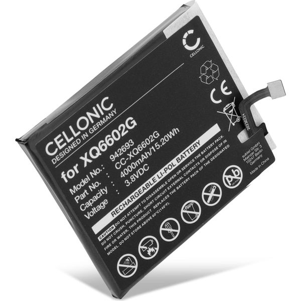 Cellonic Batteria Compatibile Con Cat S62, Caterpillar S62, (Cat, Caterpillar XQ6602G) 4000Mah 3.8V-image