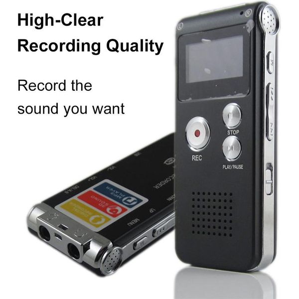 Registratore Vocale Digitale Dispositivo Di Registrazione Audio Con Microfono Di Riproduzione Lettore Di Canzoni Registratore A Nastro Portatile Per Conferenze, Riunioni E Interviste-image