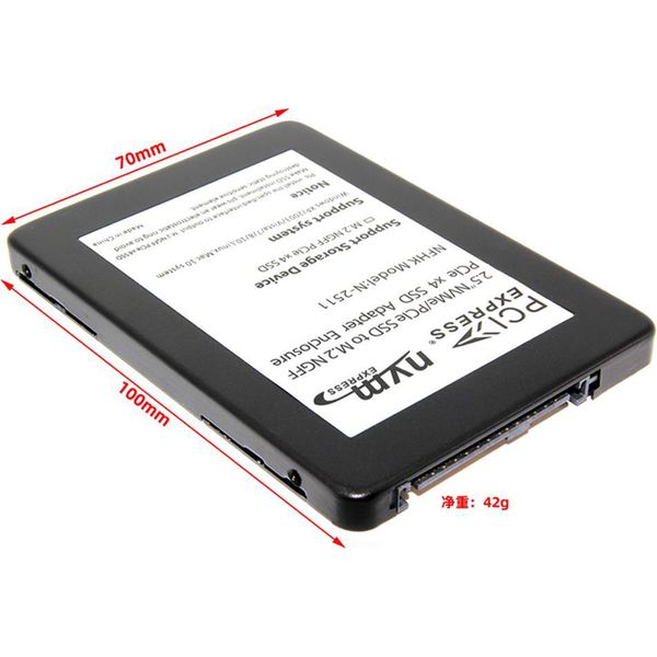 2.Scheda Adattatore Ssd Nvme/Pci-E Da 5" A M.2 Ngff Pcie X4 Involucro Adattatore Ssd Pci Express"-image
