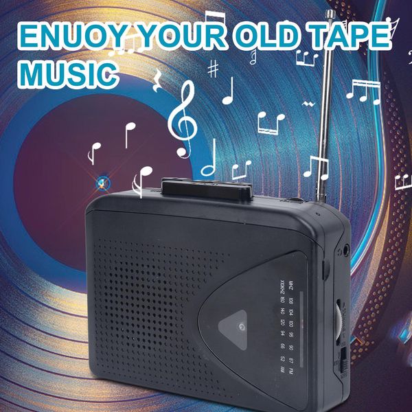 Lettore Di Cassette Lettore Di Cassette Walkman Altoparlante Portatile Metodi Di Alimentazione Multipla Funzione Radio Am/Fm Suono Di Alta Qualità Compagno Perfetto Per Gli Amanti Della Musica-image
