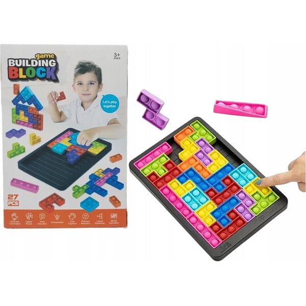 Puzzle Sensoriale Antistress Pop It Blocks Calmante Creativo-image