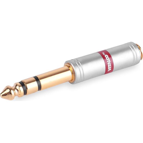 Adattatore Jack 3,5 4 Poli Buchse - Jack 6,3 Stereo Stecker Vitalco (P1)-image