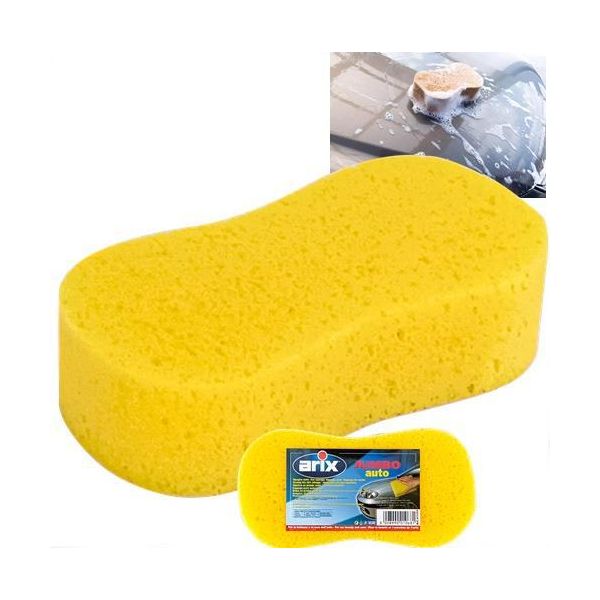 Spugna Lavaggio Auto 23X11X6 Cm Jumbo Lavaggio Auto Per Auto Giallo-image
