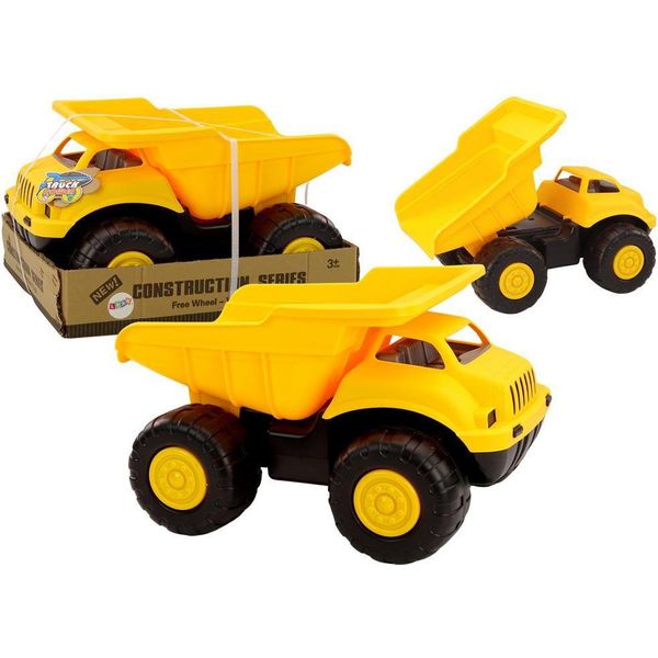 Ribaltabile Giallo Veicolo Da Costruzione Camion Rimorchio Auto Di Grandi Dimensioni-image