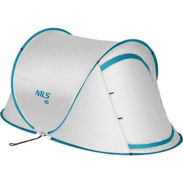 Tenda Da Campeggio Automatica Nils - 220×120 Cm Con Protezione Uv E Telo Di Fondo Grigio-image