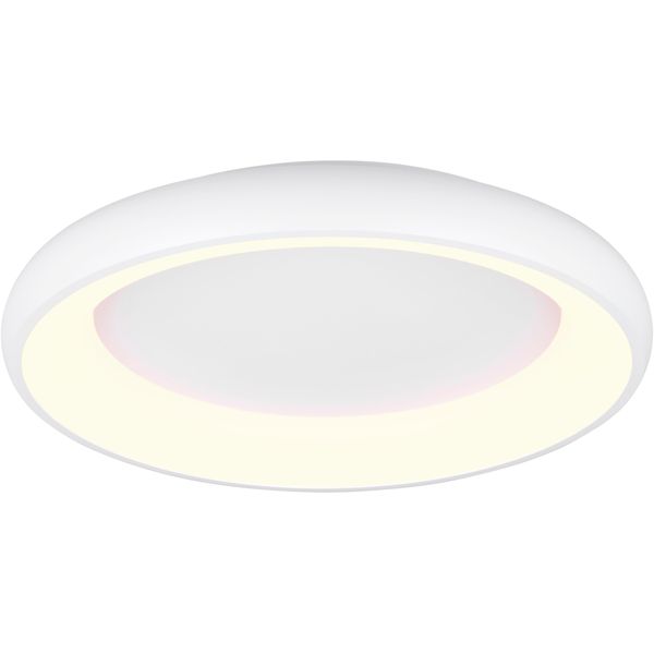 Trio Leuchten LED Deckenleuchte "Cardona, Runde LED Deckenlampe BüRo, Ø 62Cm, 4400 Lumen 38W, Dimmbar", Weiß (Weiß Matt), 1, Ø 62Cm H: 10Cm, 1 Stk., Leuchten, CCT - Lichtfarbe Einstellbar 2300/3000/4000K, Auch Wandmontage MöGlich, LED Deckenleuchte-image