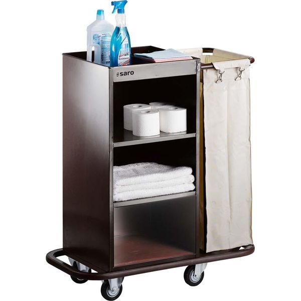 Carrello Per Il Servizio In Camera Modello Af 260, Dimensioni: L 920 X P 450 X H 1120-image