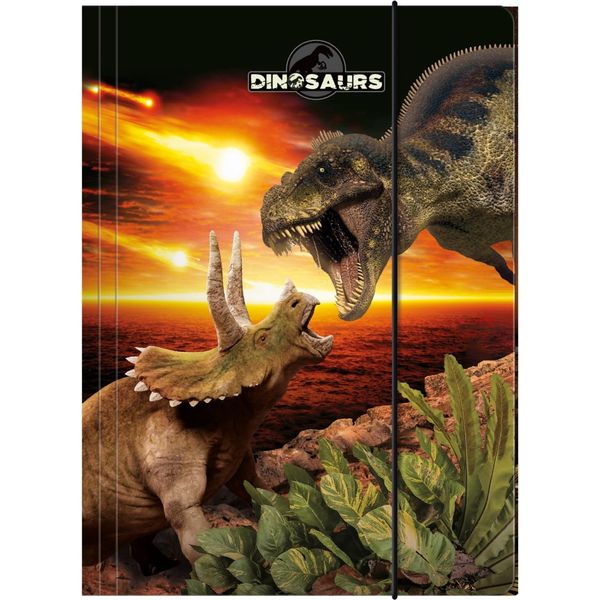 A4 Dinosauri Elastici Cartella 18 Derform-image