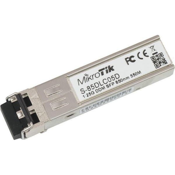 Mikrotik S-85DLC05D - Modulo Ricetrasmettitore Sfp (Mini-Gbic) - Sfp (Mini-Gbic) / Lc Multi-Mode - Fino A 550 M - 850 Nm (1008-image