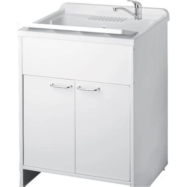 Mobile Lavatoio Bianco Garden 60X50X85 Pvc-image