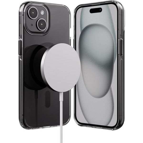 Crong Clear Mag Pro - Custodia Magsafe Per Iphone 15 (Nero)-image