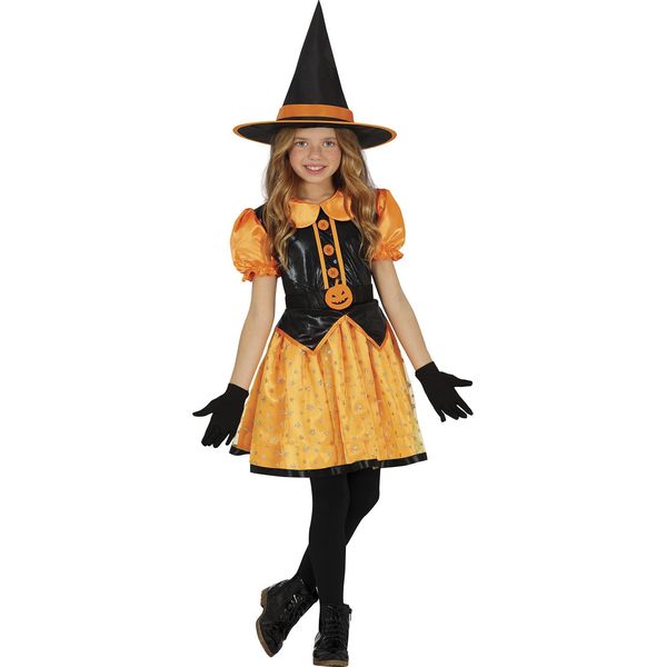 Guirca Costume Da Strega Glitterata Bambina 7-9 Anni 7-9 Anni-image